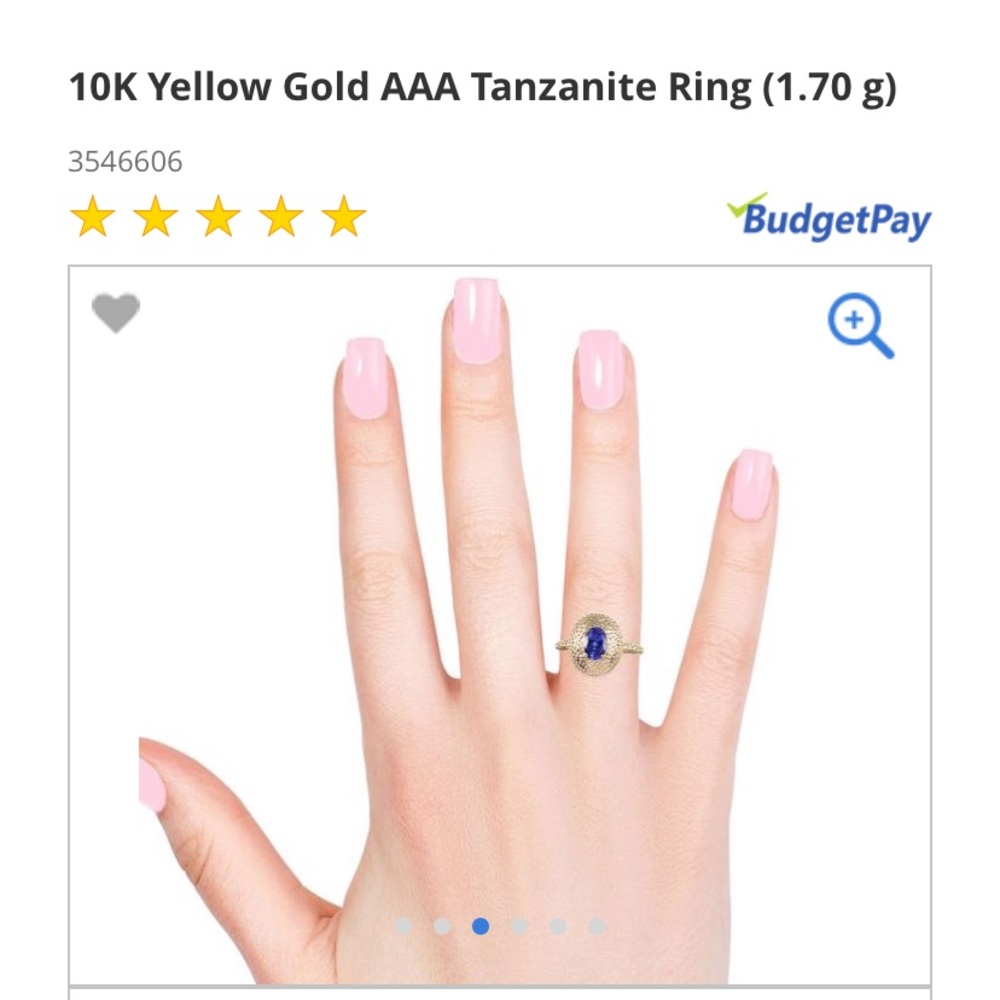 UNIQUE & FABULOUS!! 10k Gold AAA Tanzanite Ring - Picture 12 of 16